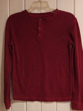 :George" Long Sleeve Thermal Top - Wine Red XS/XCH